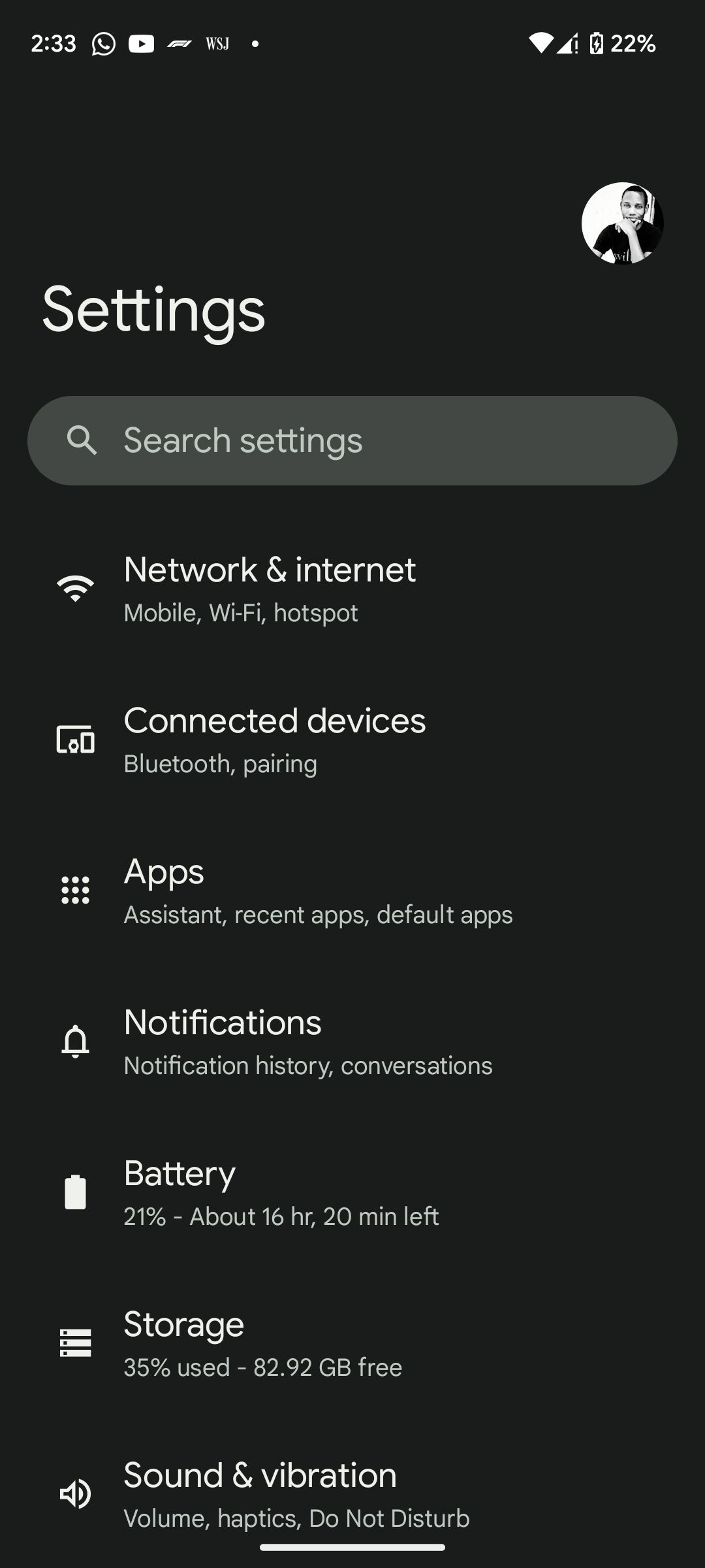 Android's Settings app