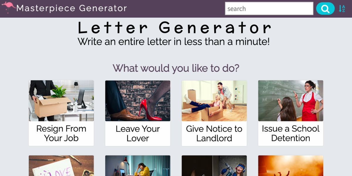letter generator site