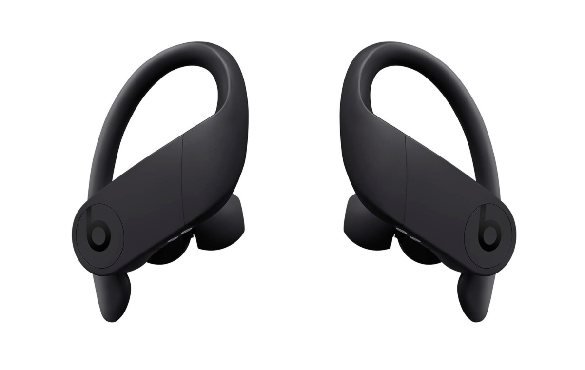 A pair of Beats Powerbeats Pro earbuds