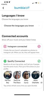 How To Show Your Top Spotify Artists On Bumble
