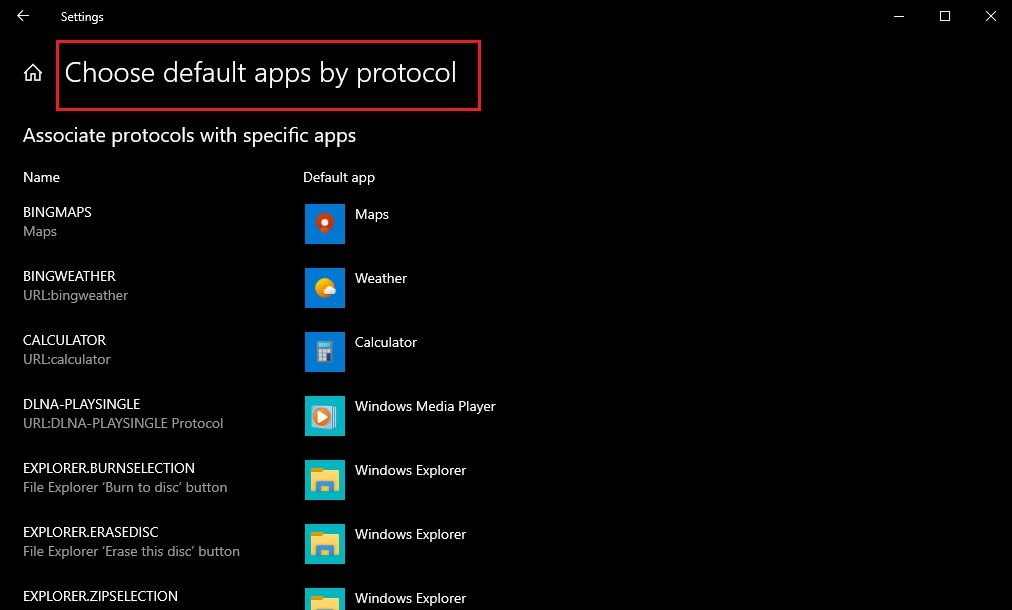 What Are Default App Settings In Windows