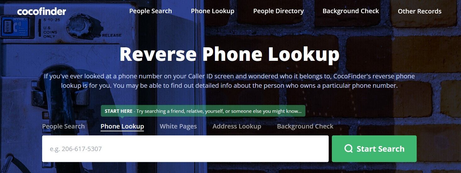 CocoFinder's Free Reverse Phone Lookup Tool