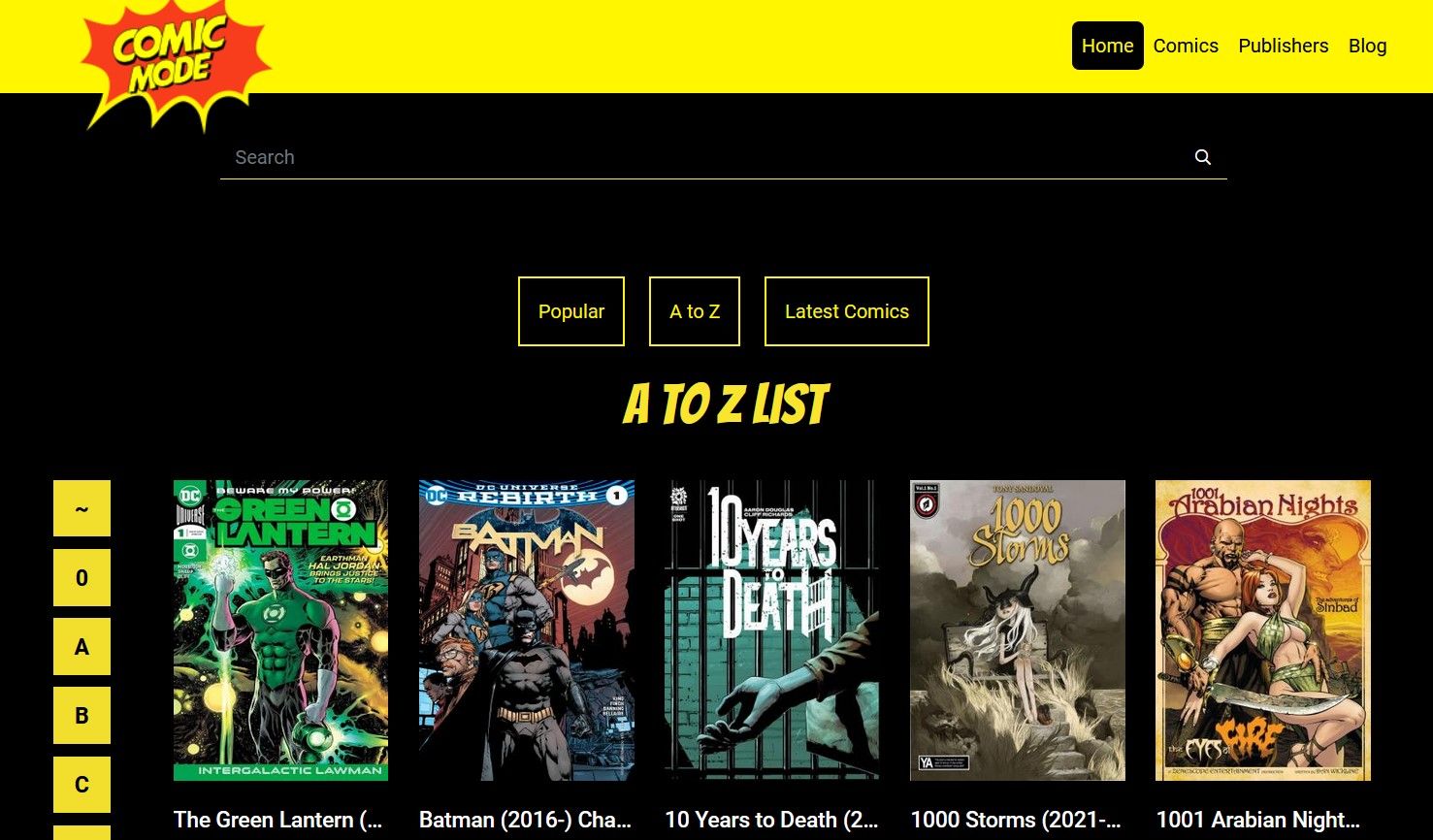ComicsMode Site for Reading Comic Books and Graphic Novels