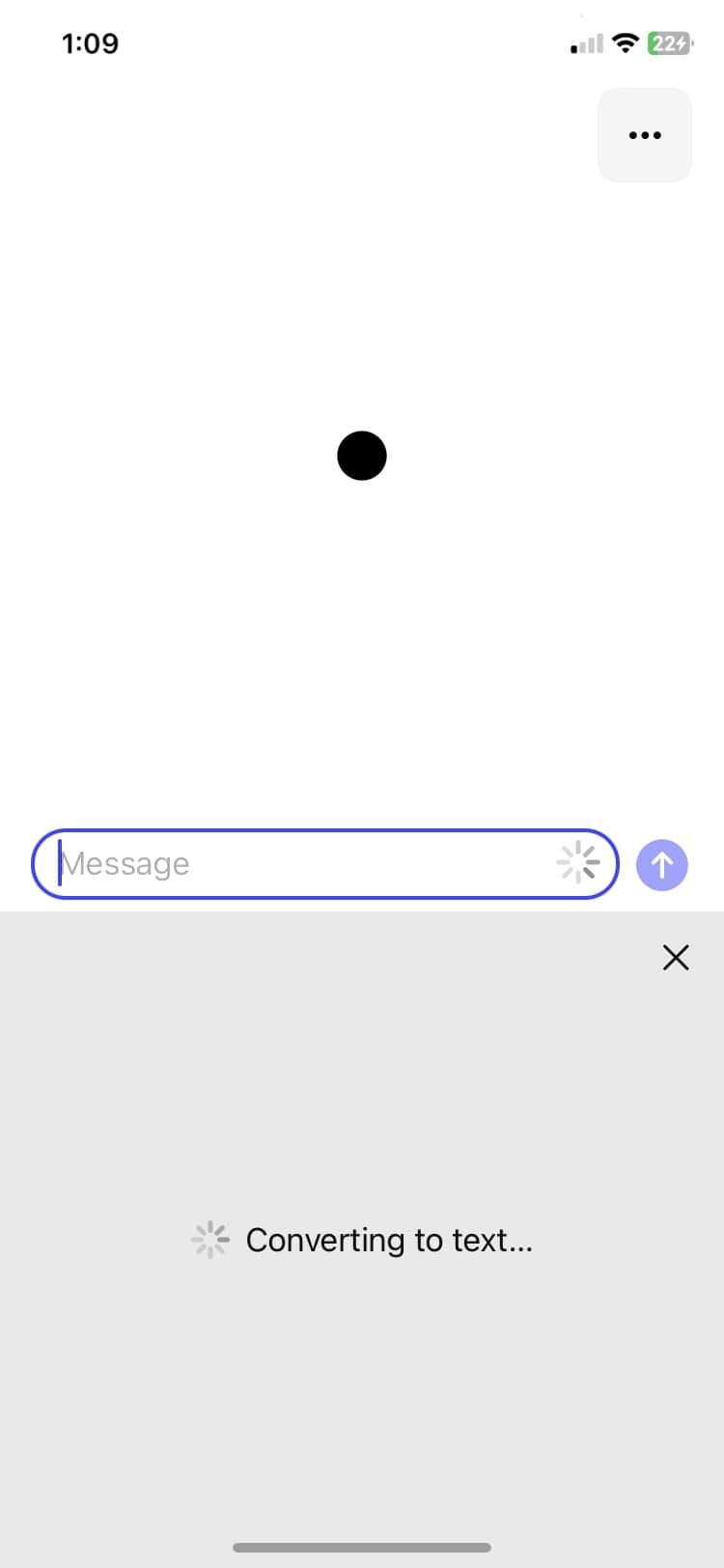 converting to text prompt on iOS app