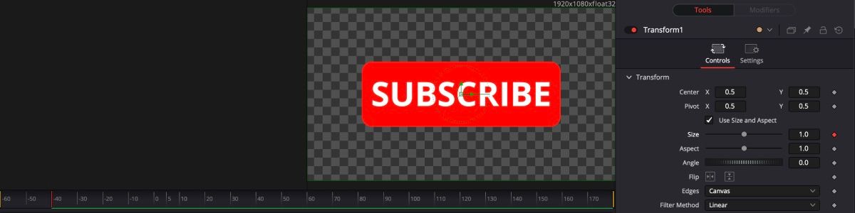 Davinci Resolve Button Subscribe Keyframe در اندازه بزرگ