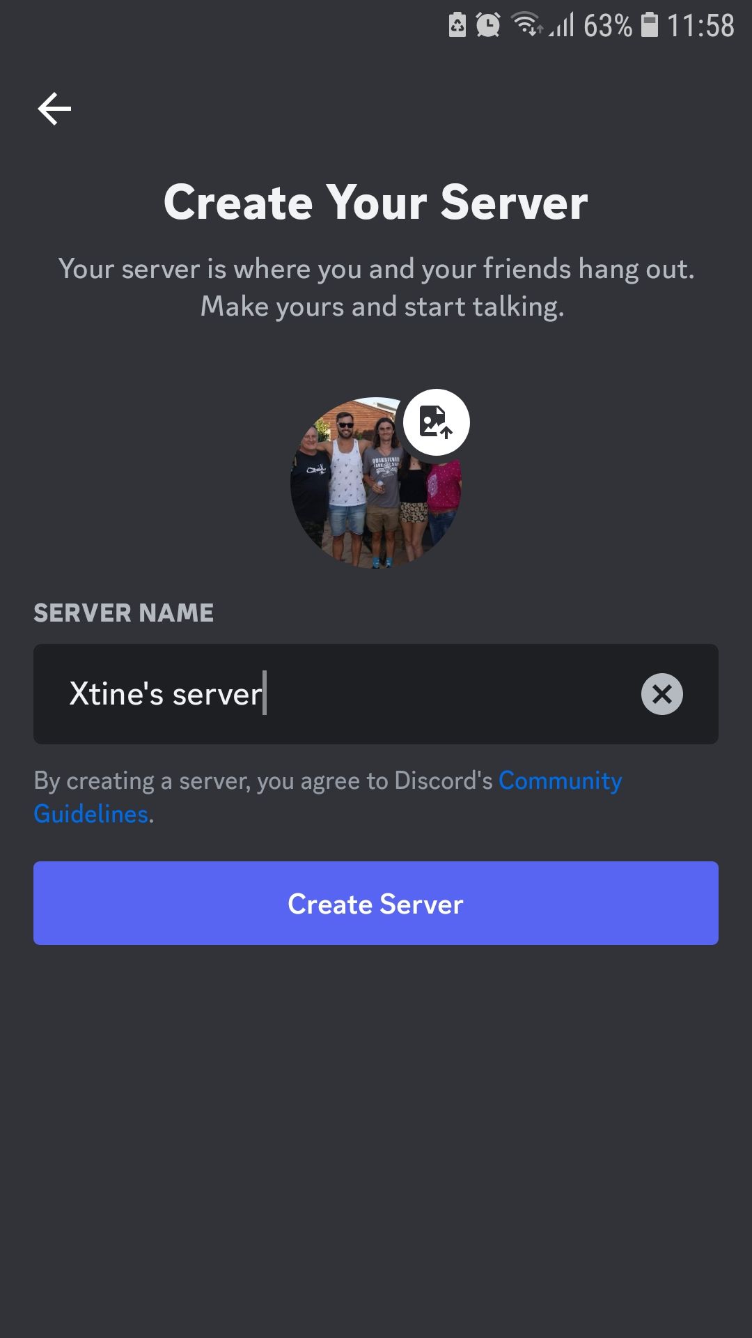 Discord سرور شما را ایجاد می کند