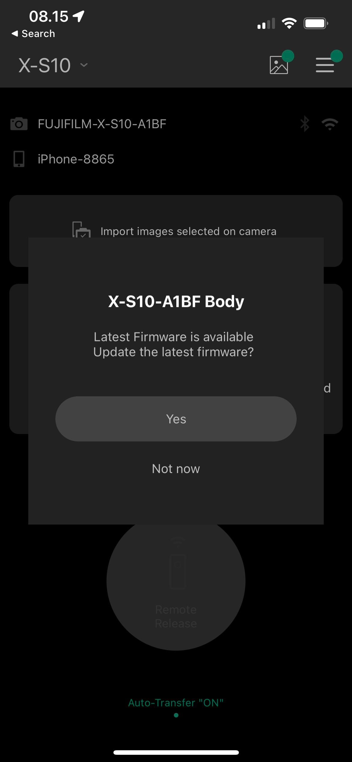 Download Firmware for Fujifilm Camera Screenshot