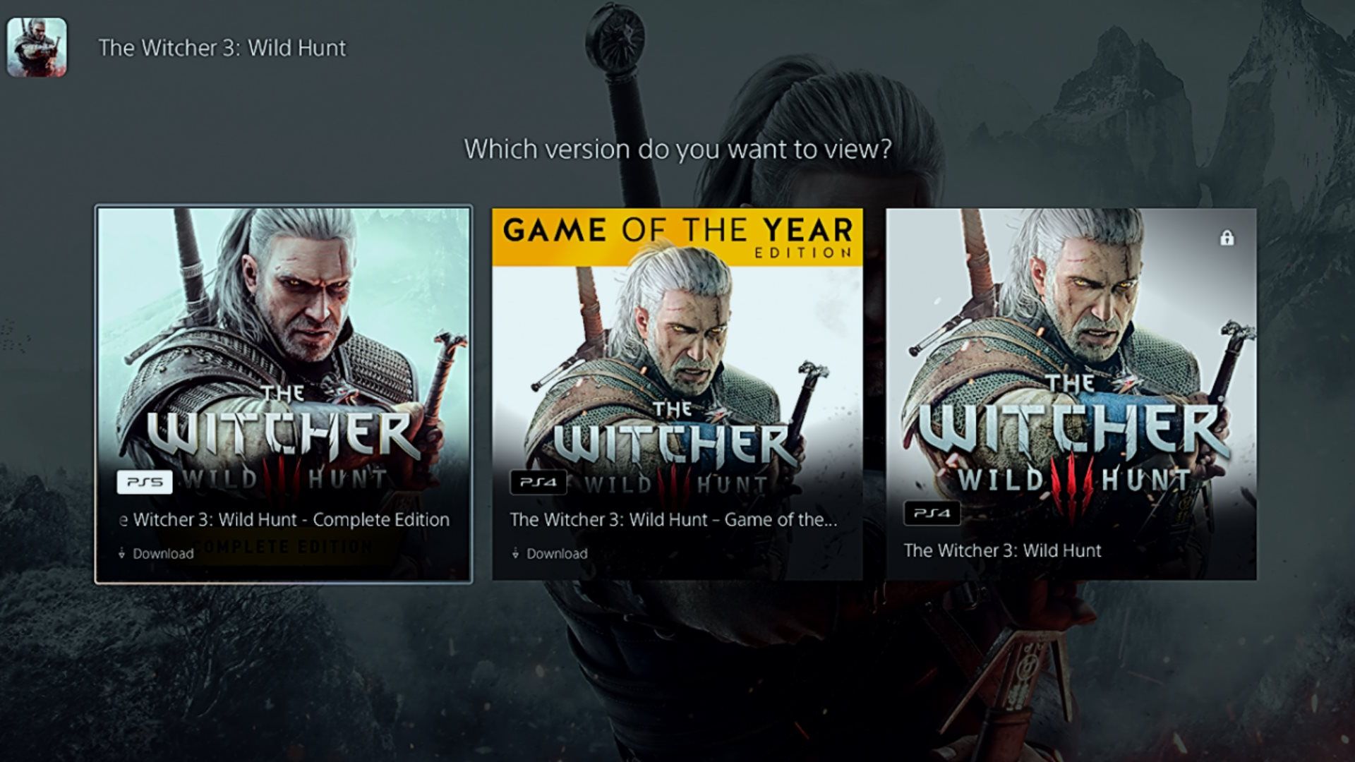 is any ps5 players having issues with the goty edition mainly the fact that  you have no ps5 update for this version of the game : r/witcher