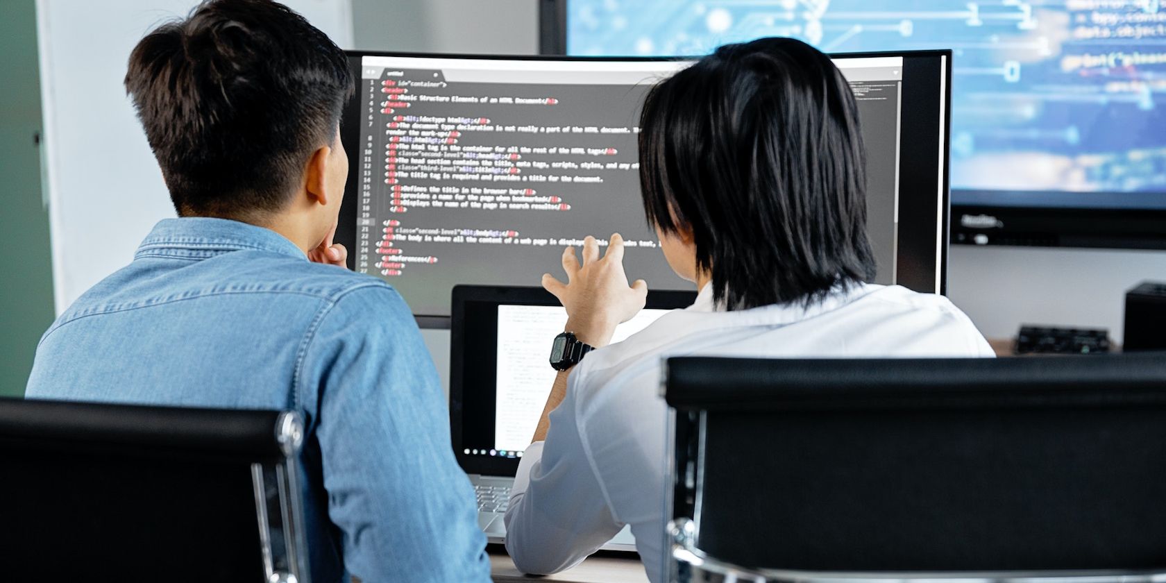 Men Editing ESD File on A Windows Computer
