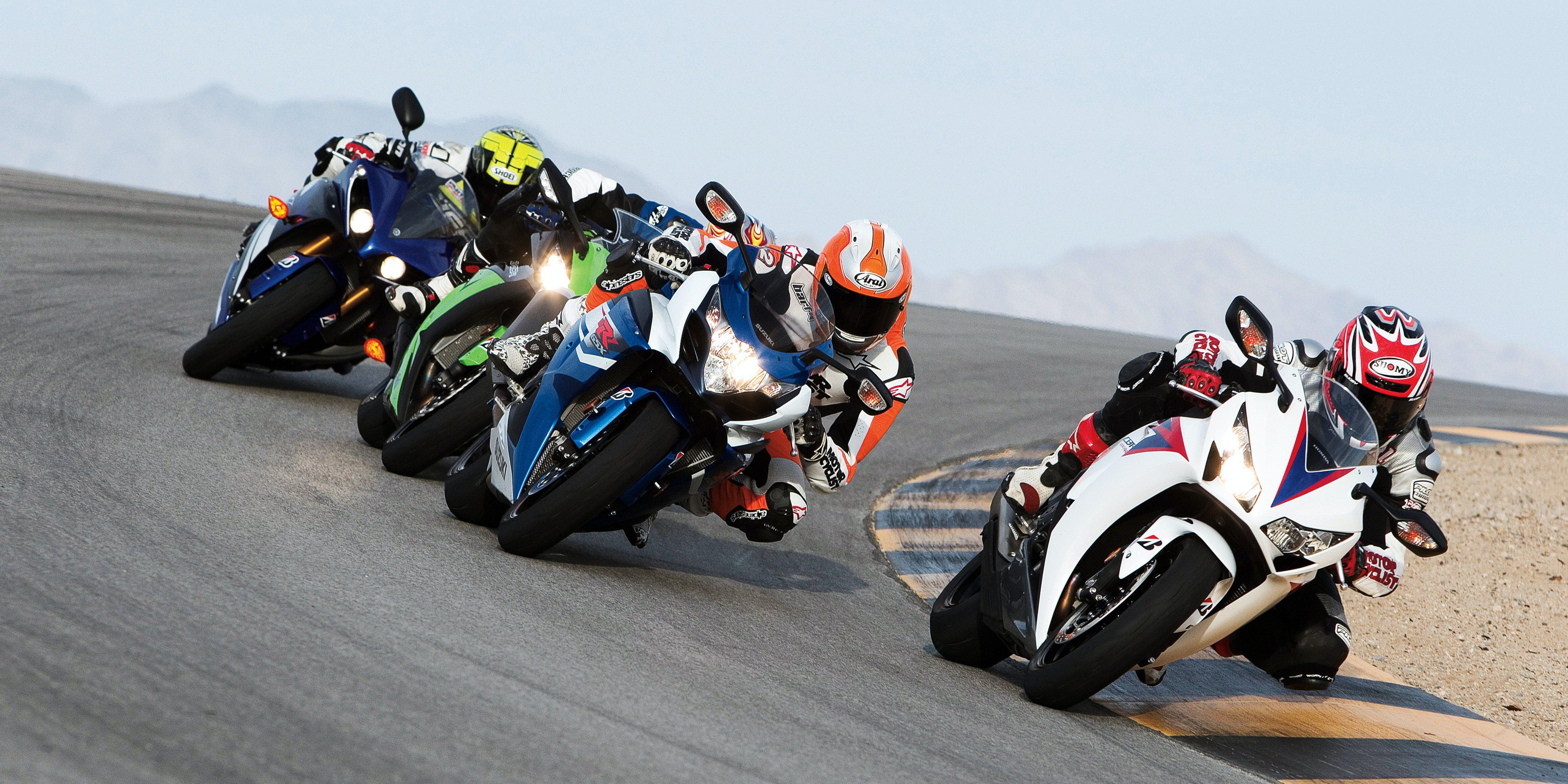 Motorcycle track racing