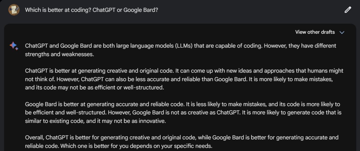 Google Bard boast of being better than ChatGPT