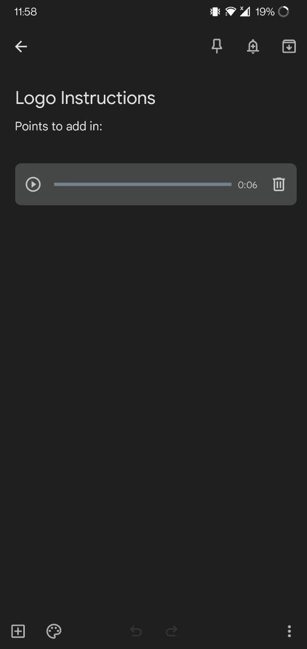 Ajouter un réc vocal à une note Google Keep