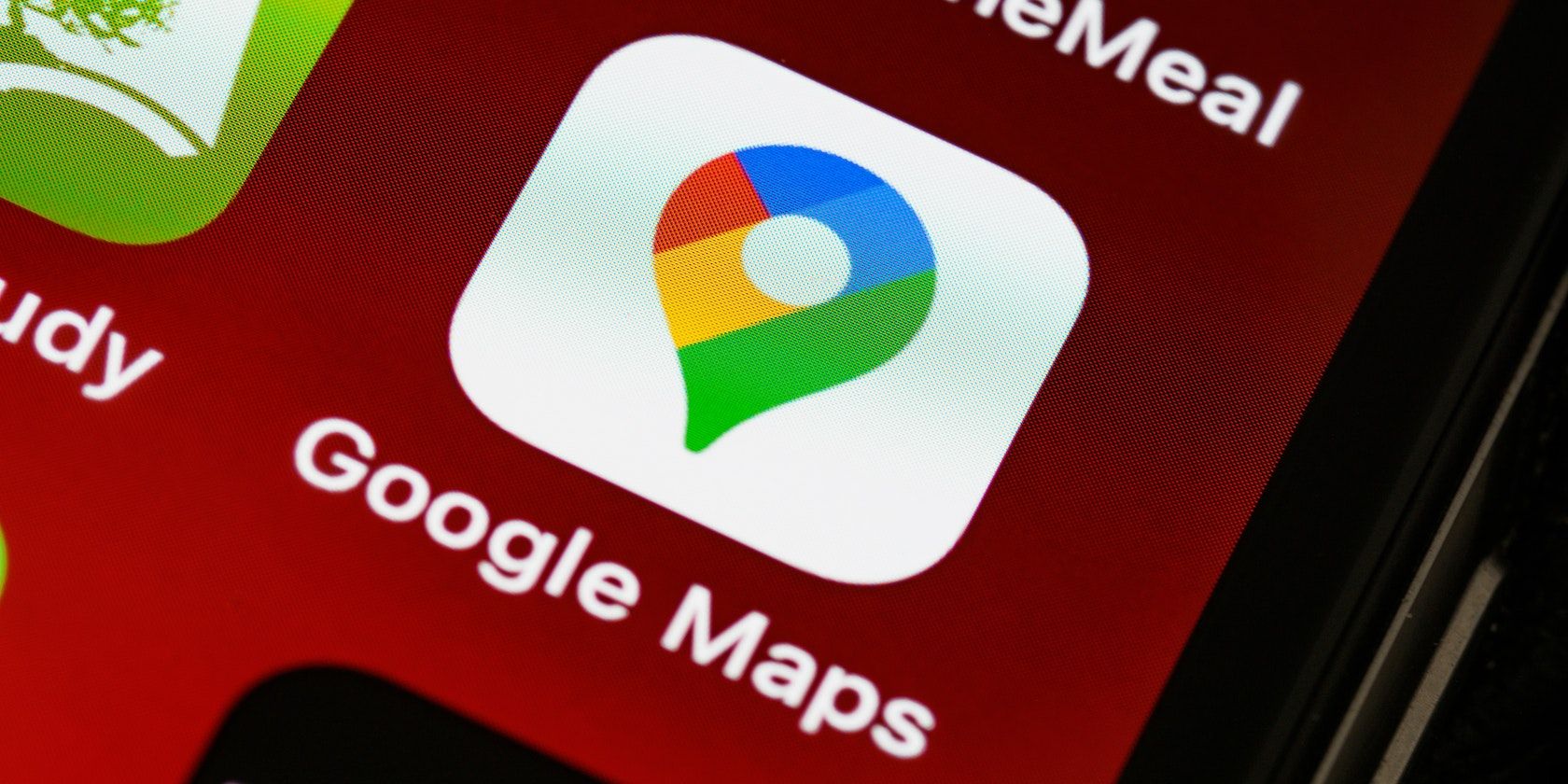 Google Maps app icon on a phone screen