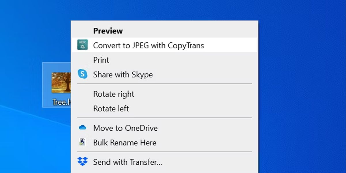 Open HEIC files on Windows with CopyTrans HEIC