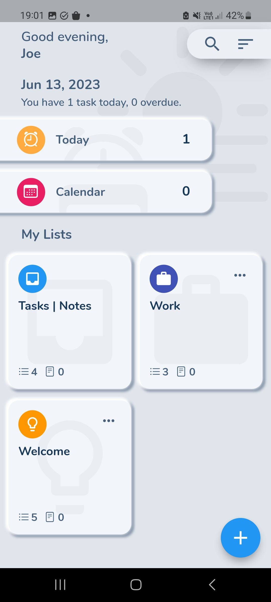 وظایف صفحه اصلی HibiDo و دسترسی به تقویم