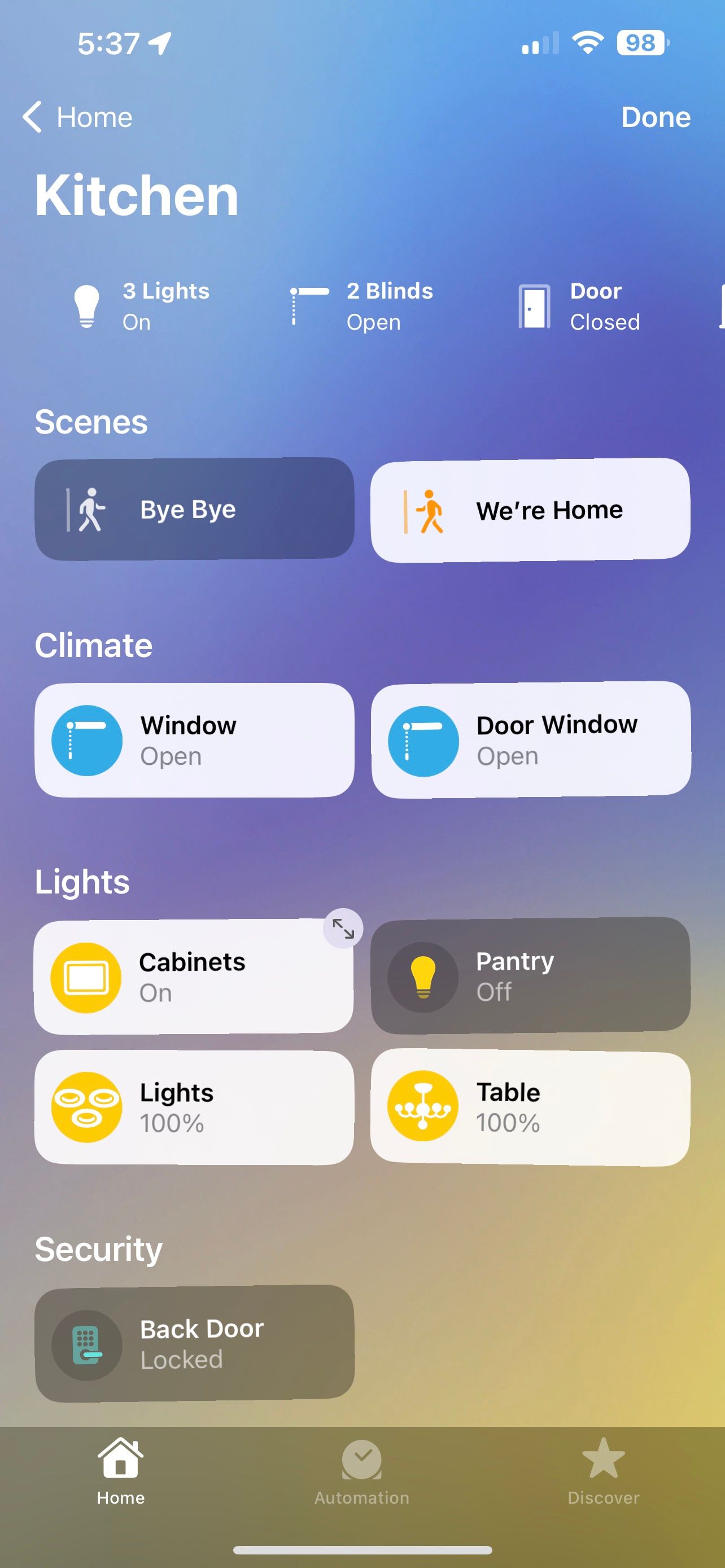 IOS 16 Home App Edit Room View Expand Icon