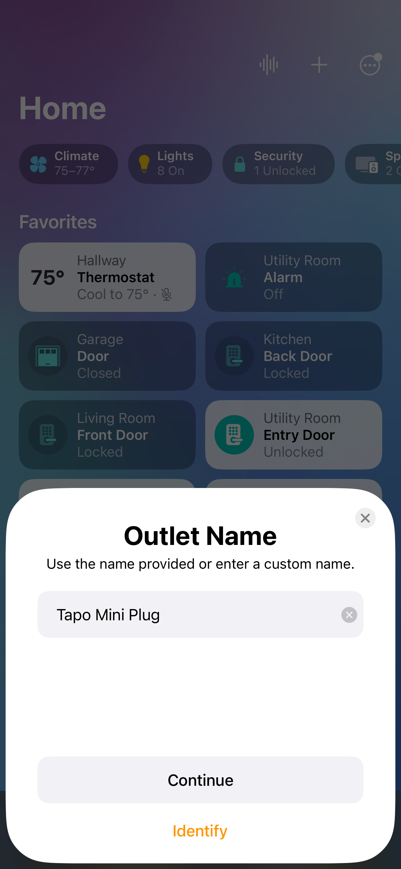 IOS 16 Home App Matter Outlet Pairing نام