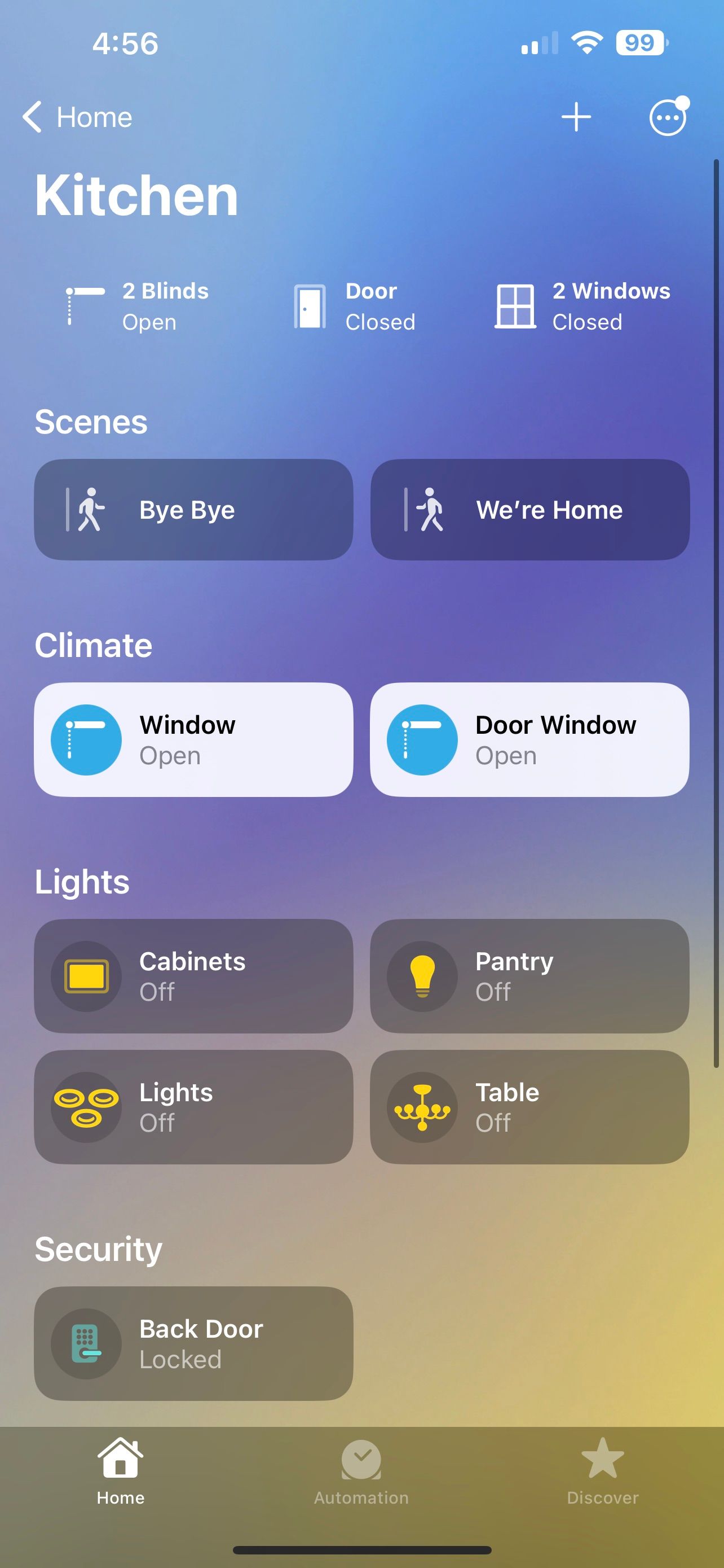 نمای اتاق برنامه خانگی iOS 16
