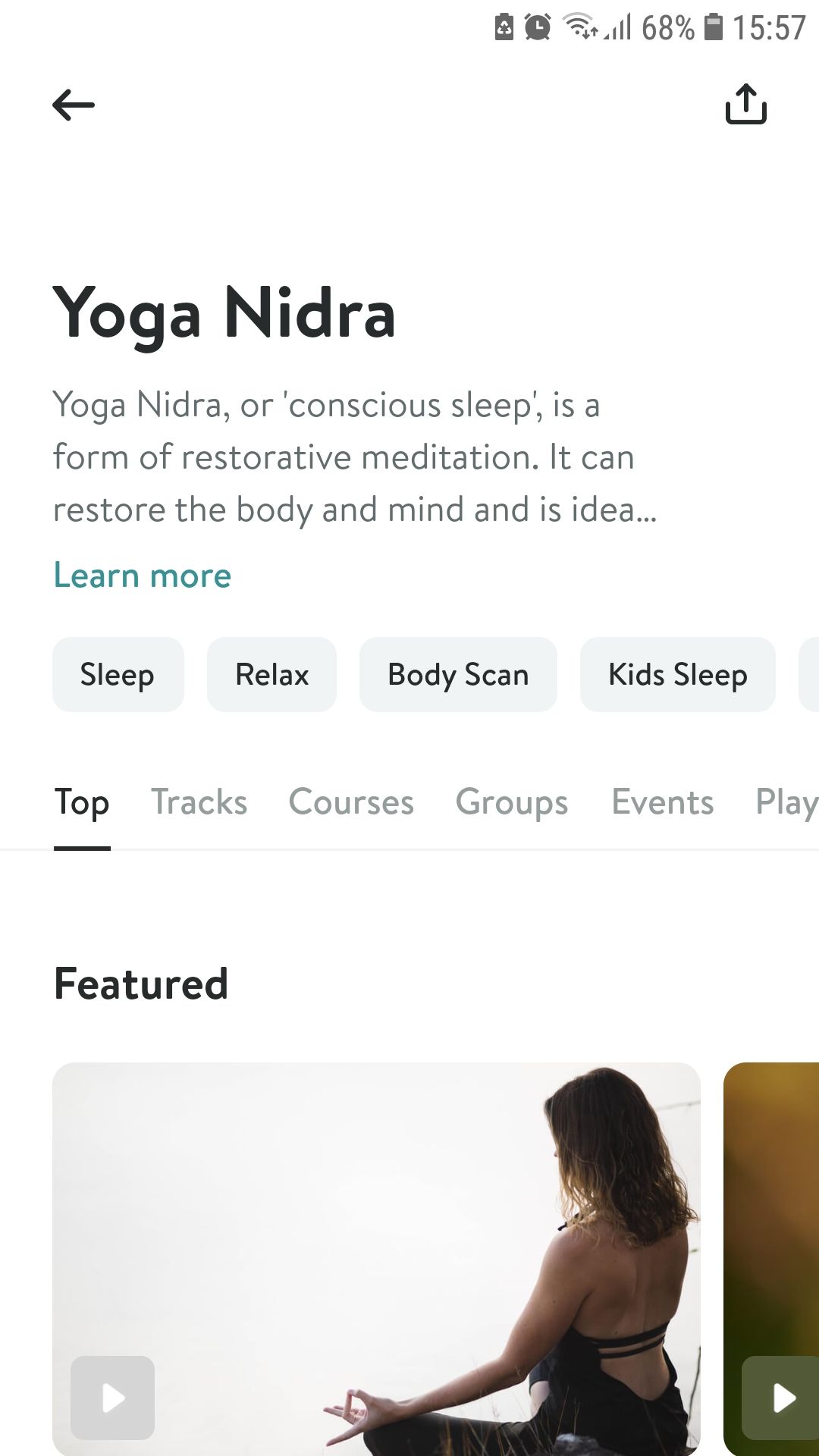 Insight Timer Yoga nidra جلسات ویژه ای داشت