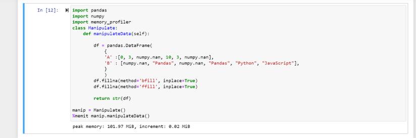 Memory Function Code How to Find the Memory Consumption Profile of Your Python Code