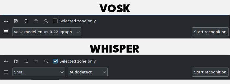 زیرنویس kdenlive vosk vs whisper