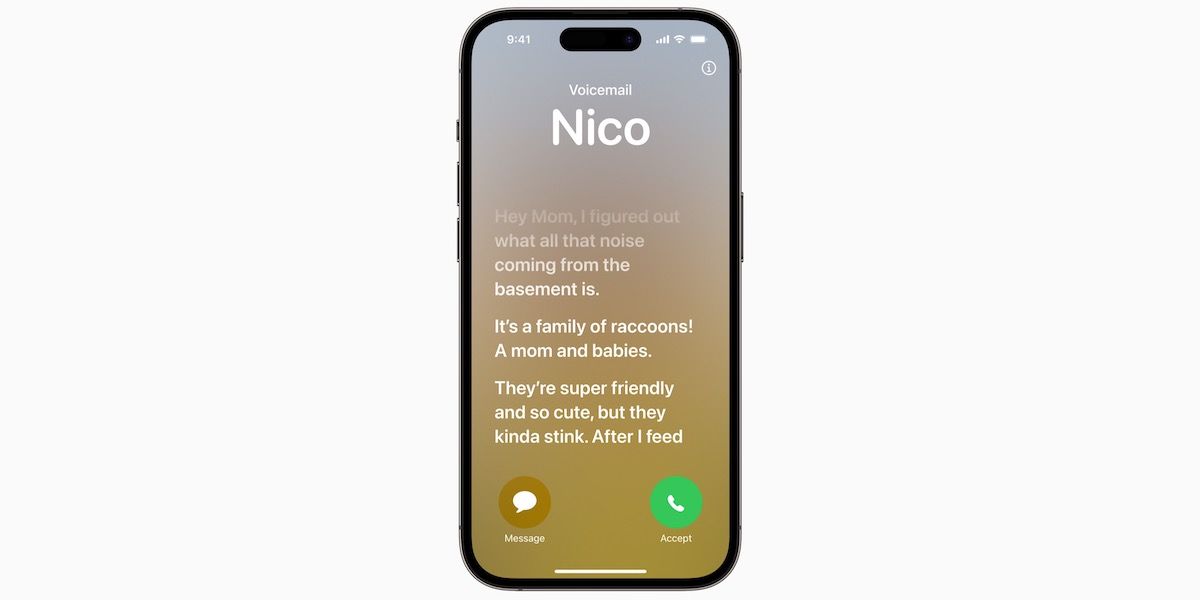 live voicemail on ios 17