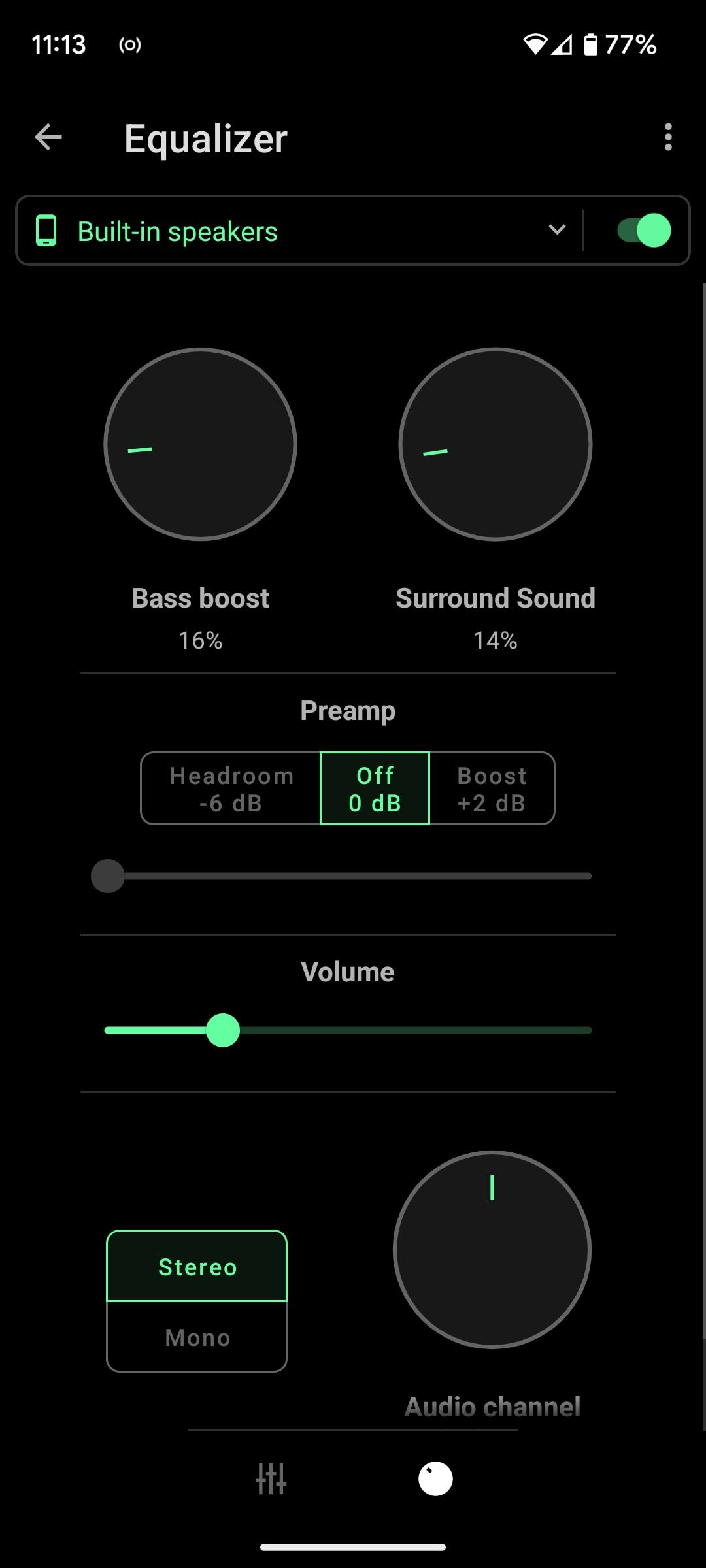 اکولایزر پیشرفته musicolet