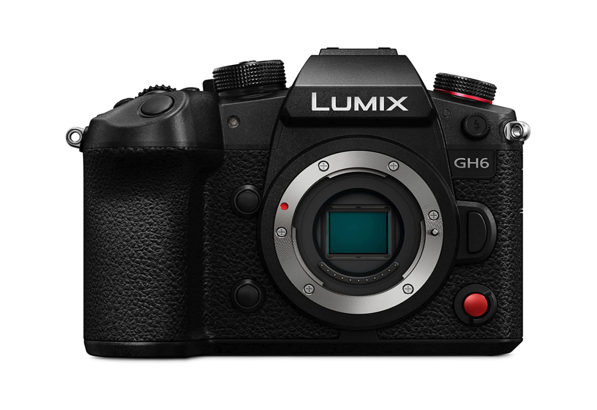 A Panasonic Lumix GH6 Micro Four Thirds mirrorless camera