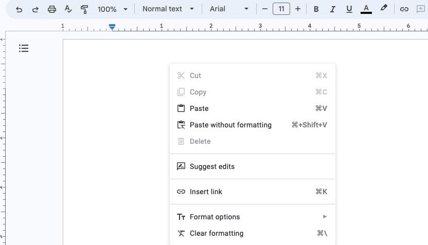 چسباندن تصویر در Google Docs