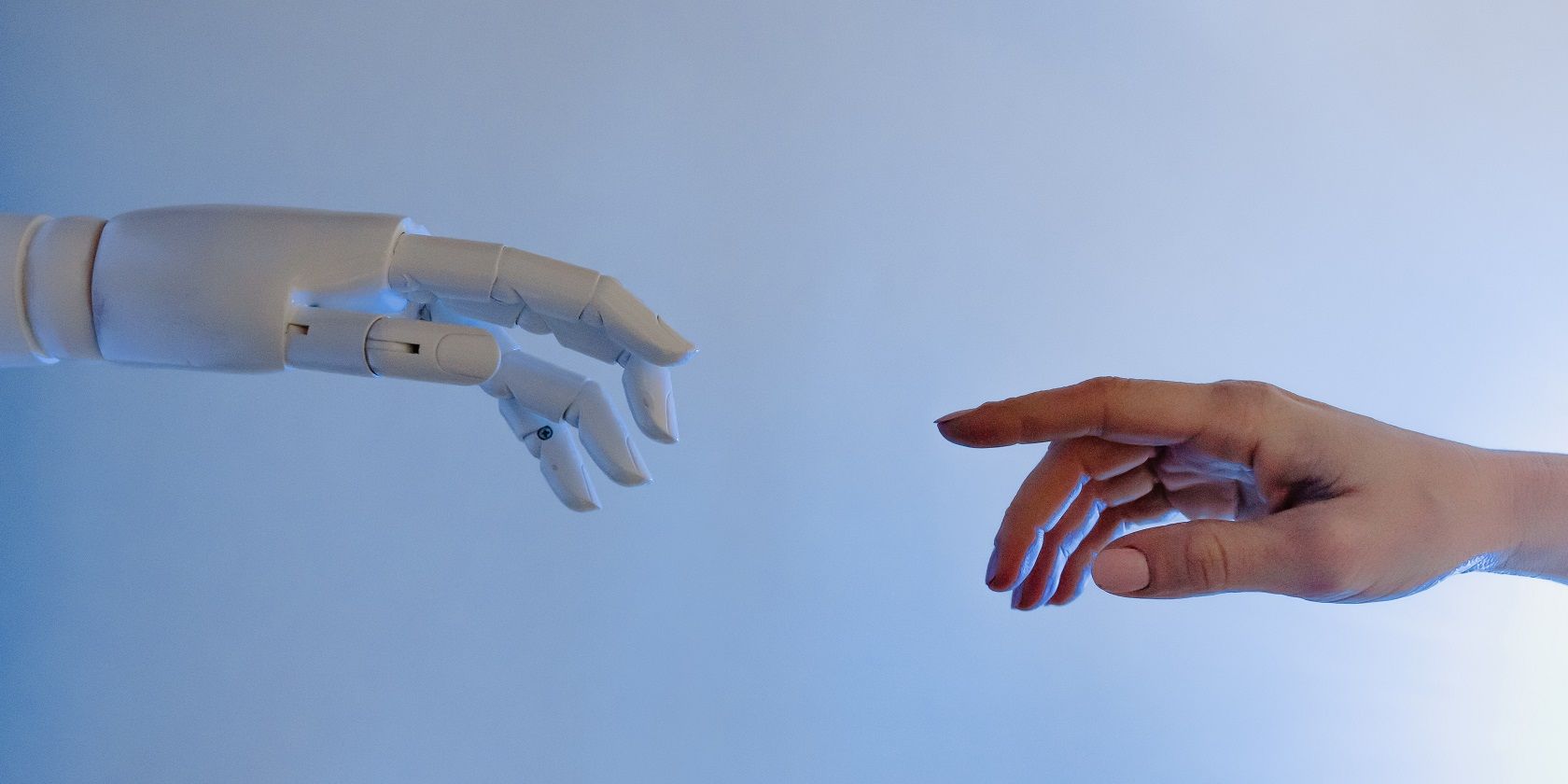 A Person's Hand Reaching to a Robot Hand