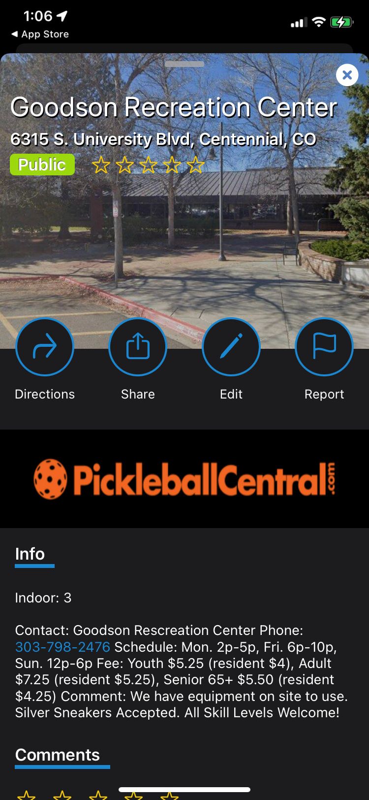 مرکز تفریحی Pickleball + app