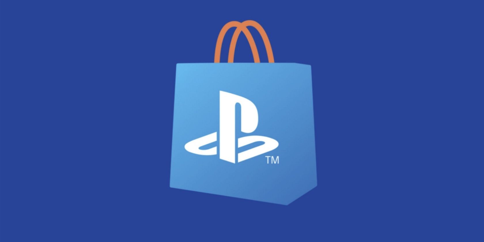 PlayStation Store logo on a blue background