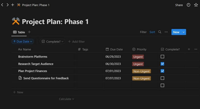 Notion Project Layout How to Plan a Project in Notion