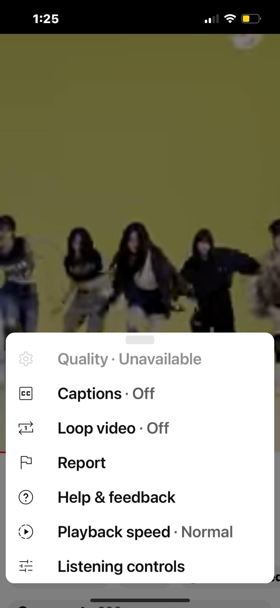 تنظیمات وضوح ویدیو که کیفیت را نشان می‌دهند در دسترس نیست