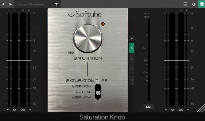 افزونه Softube Saturation در Logic Pro X