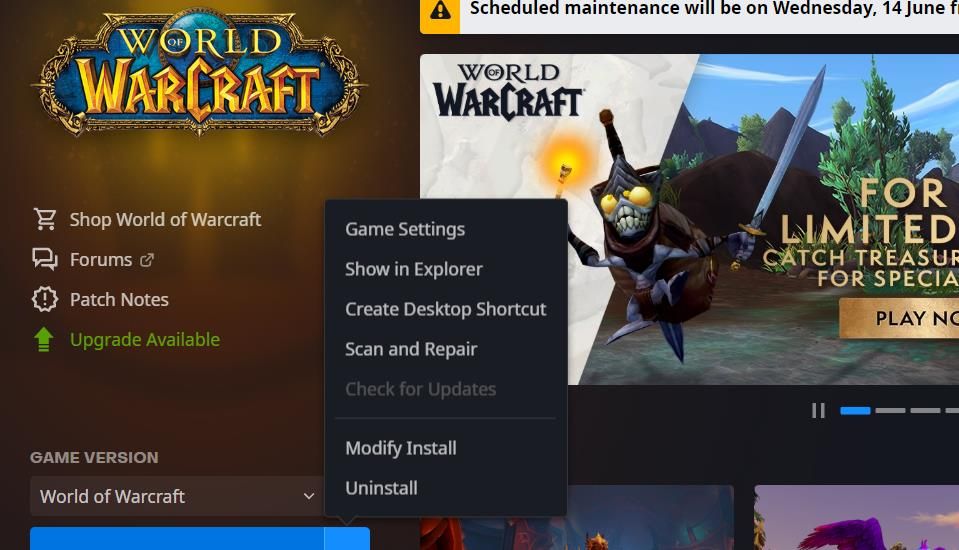 How to Fix World of Warcraft's Fatal Exception Error 132 in Windows 10/11