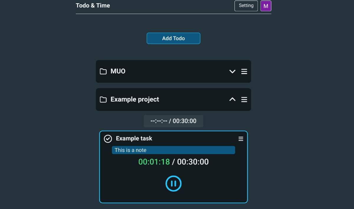 Todo & Time lets you set a time estimate or limit for each task, which you'll have to adhere to