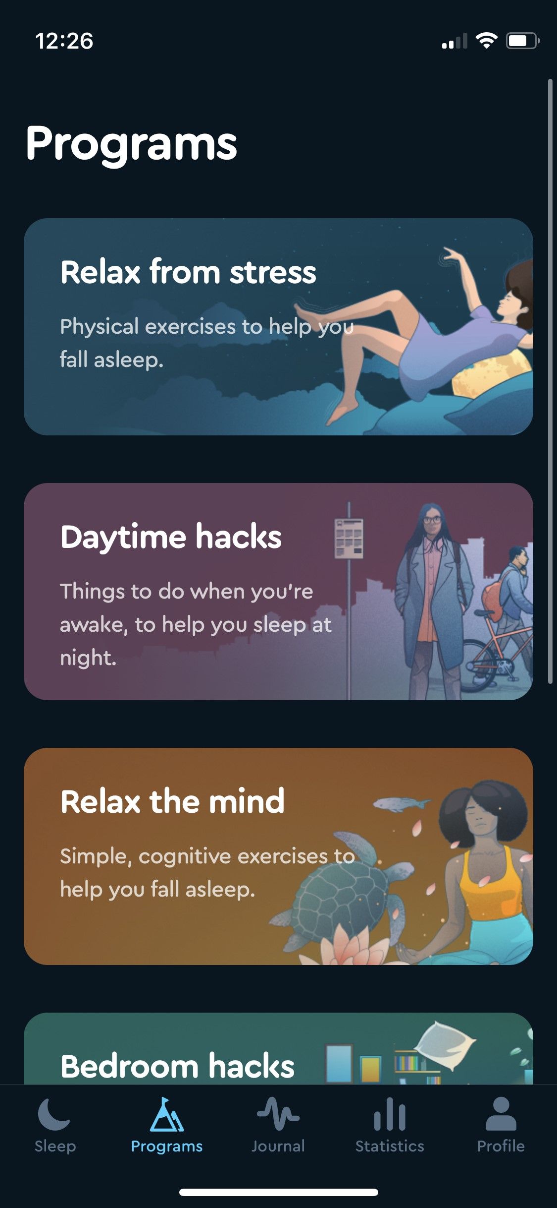 Sleep Cycle app - sleep programs