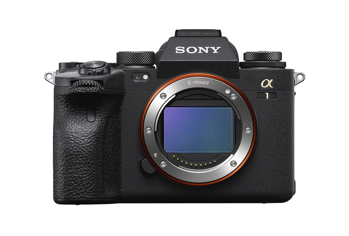 A Sony Alpha 1 mirrorless camera