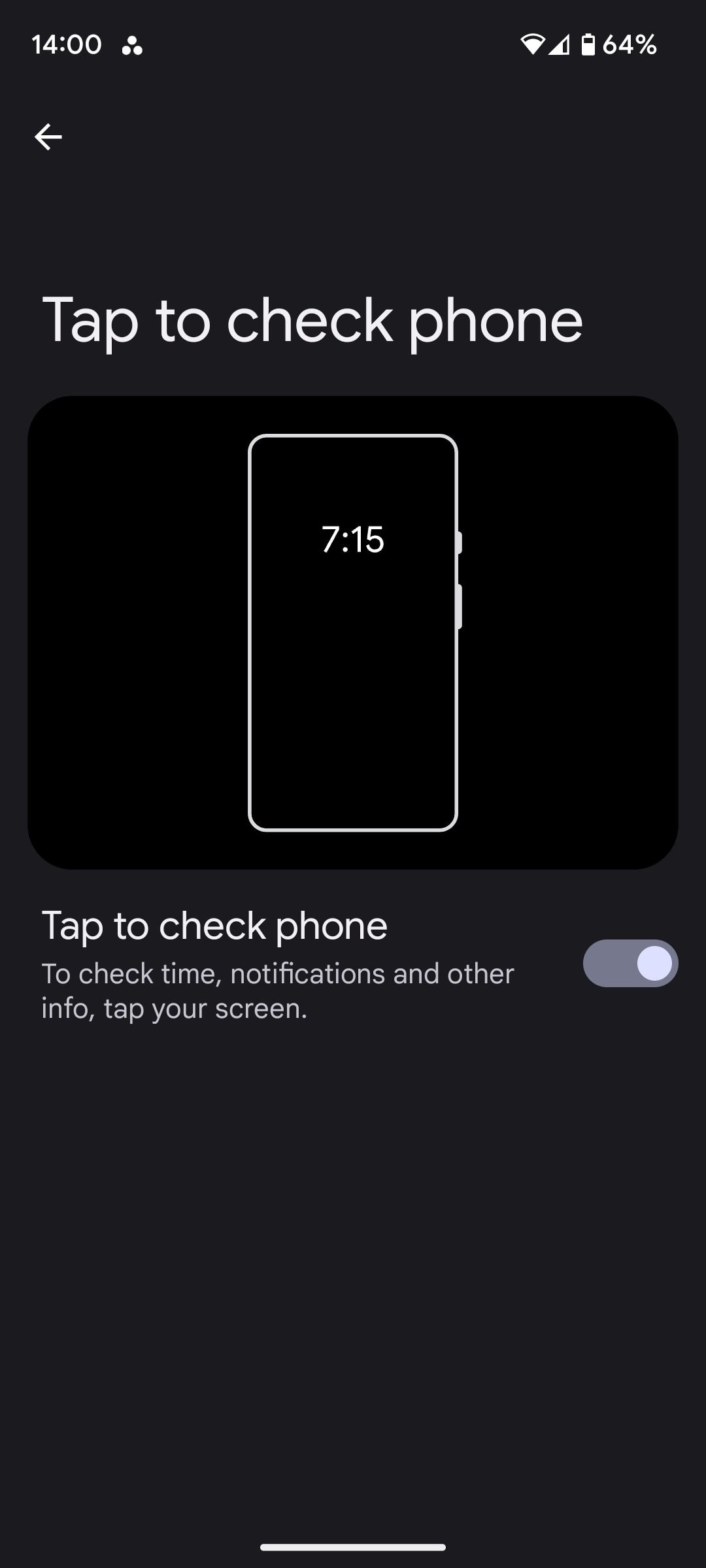 tap to check phone pixel