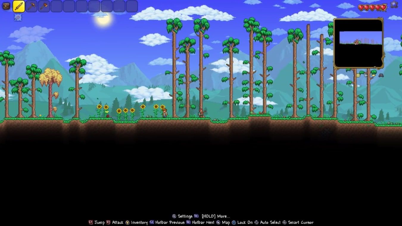 اسکرین شات از گیم پلی بازی Terraria در Xbox Series X