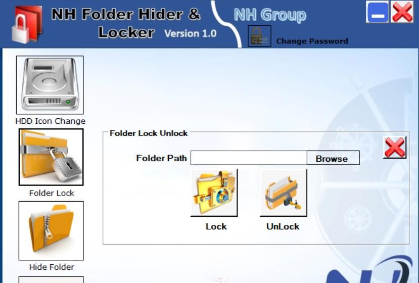 تب Folder Lock