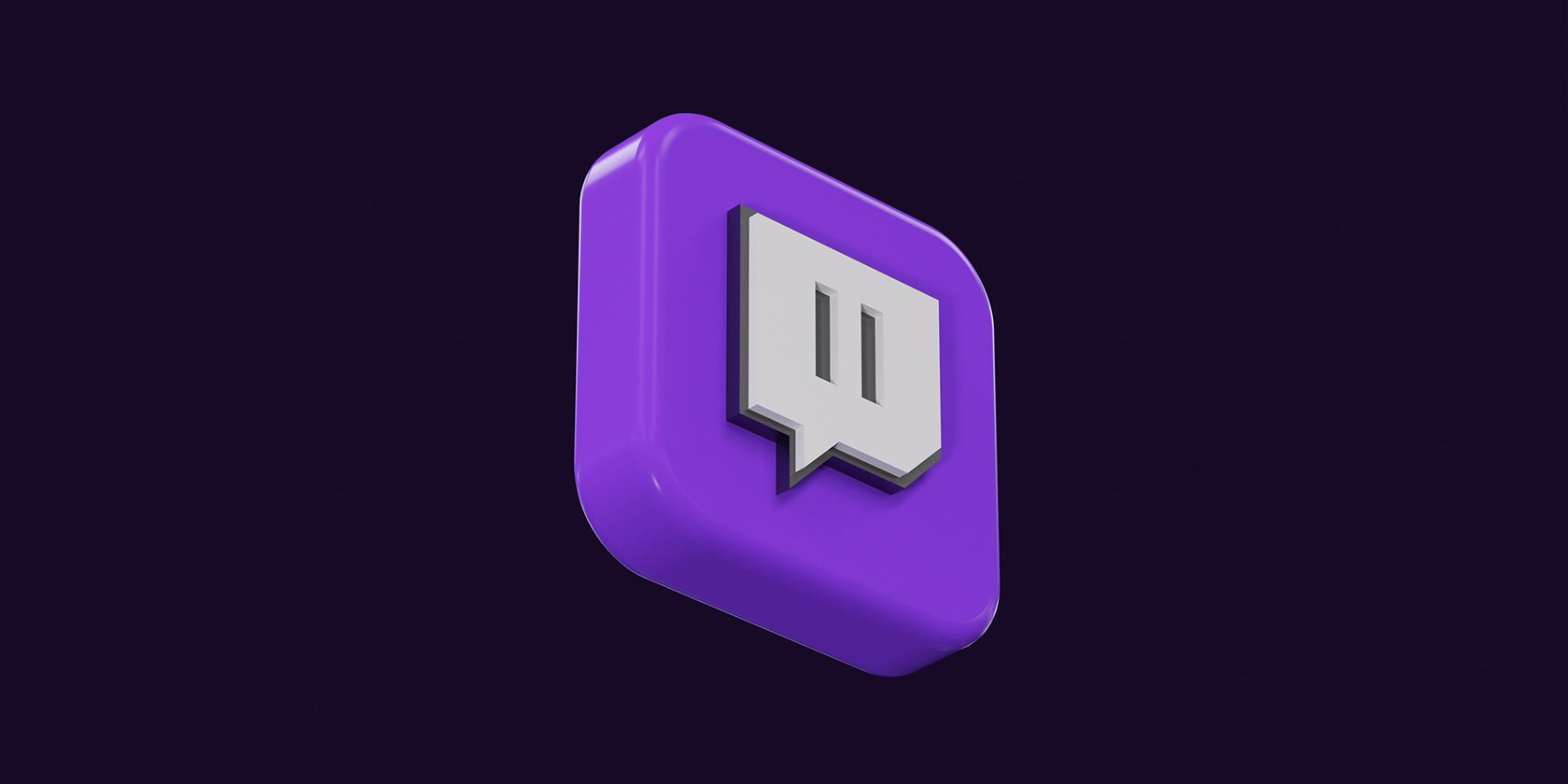 Twitch logo 3D art