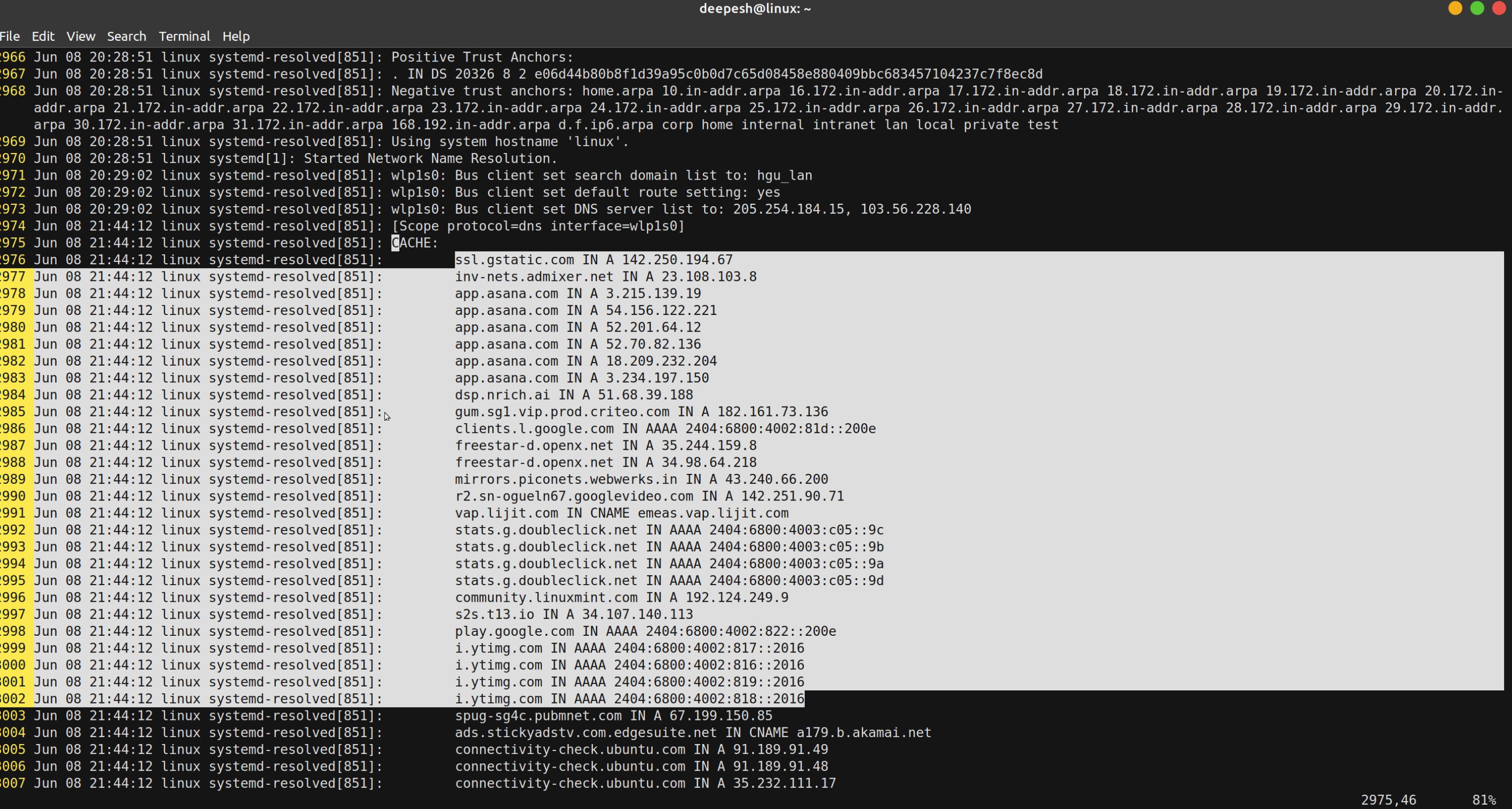 comment-afficher-et-vider-le-cache-dns-sous-linux-en-cause