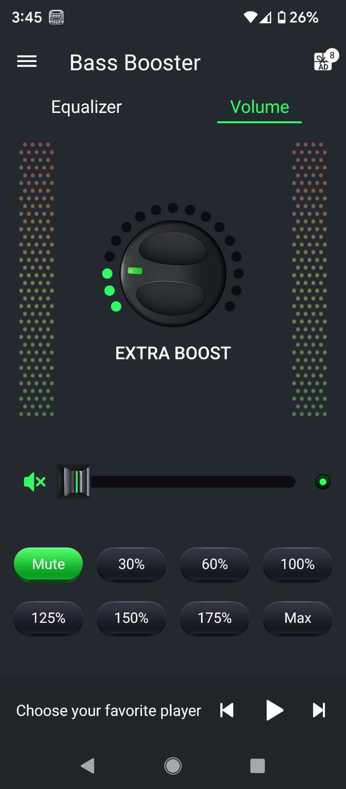 Volume booster in Equalizer by iJoysoft