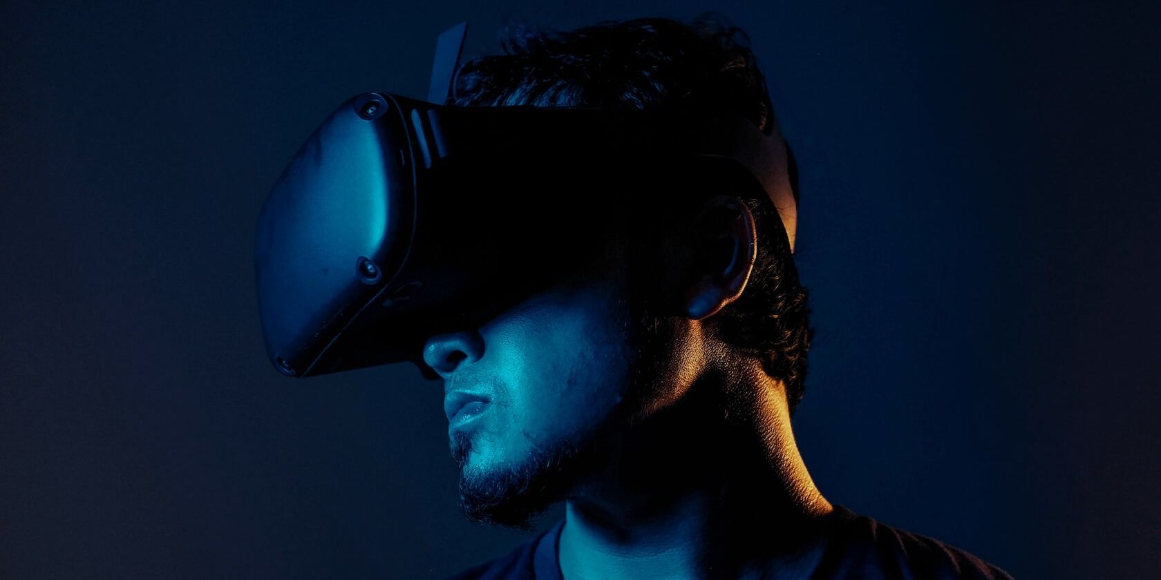 Person wearing a VR Headset