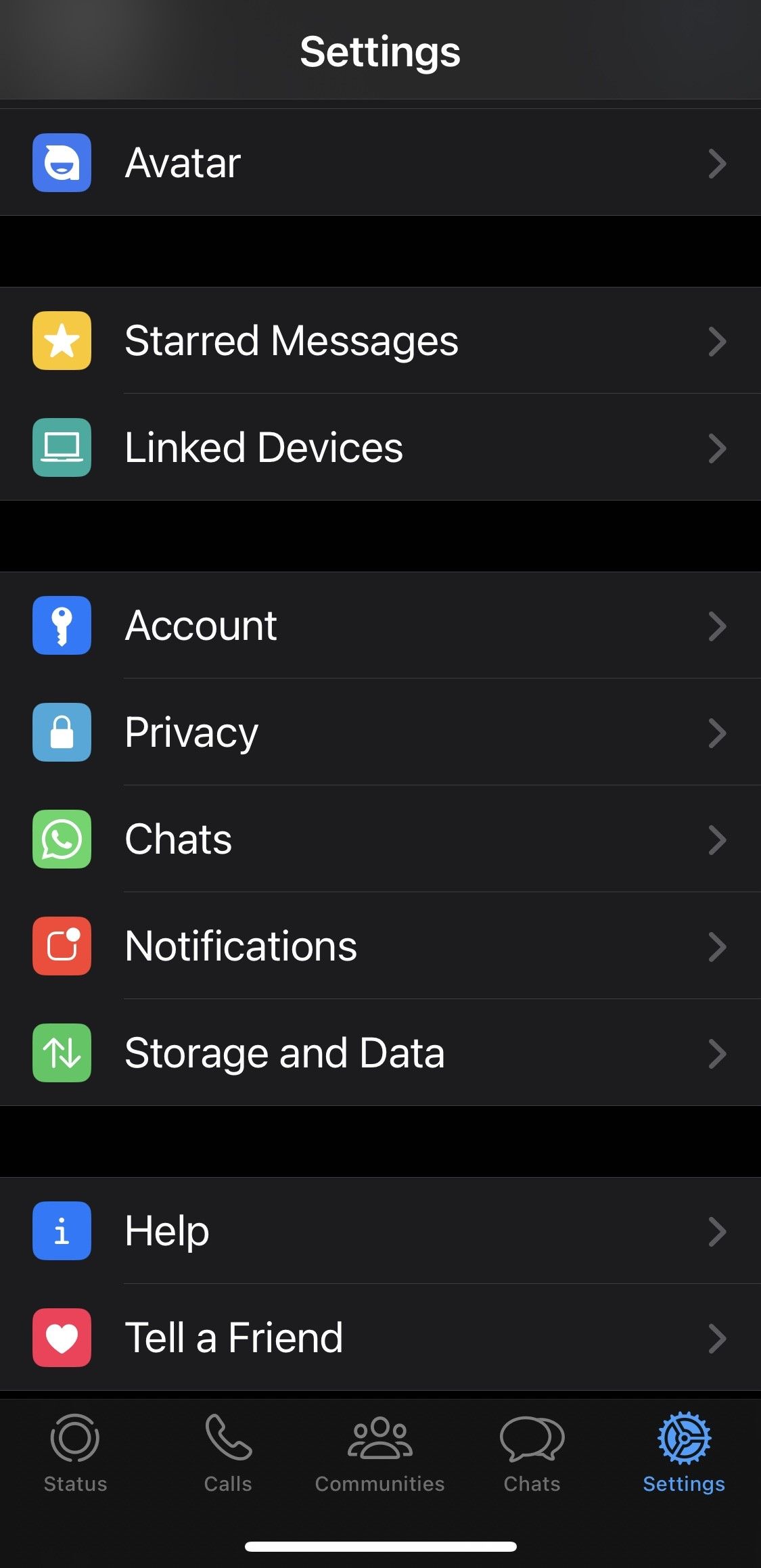 Open the Linked Devices Option in the WhatsApp Settings