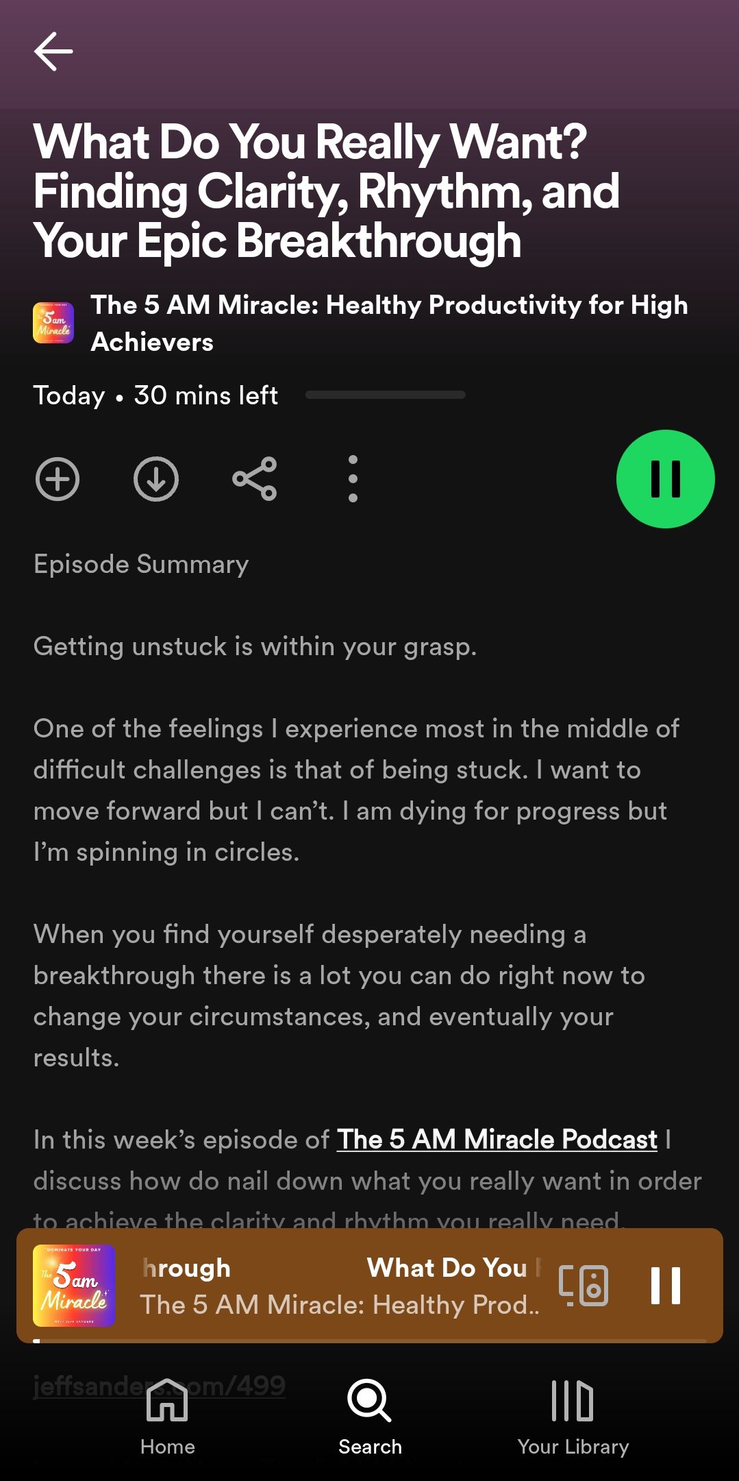 توضیحات قسمت پادکست 5 صبح Spotify
