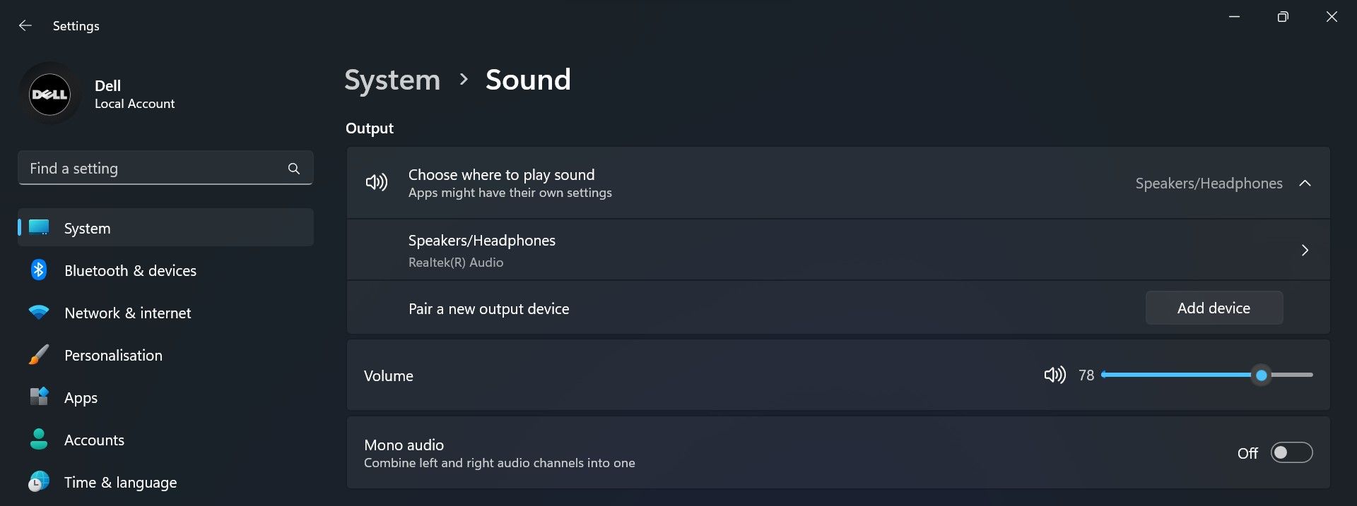 Pilih Perangkat Keluaran Audio yang Benar di Pengaturan Suara Aplikasi Pengaturan Windows