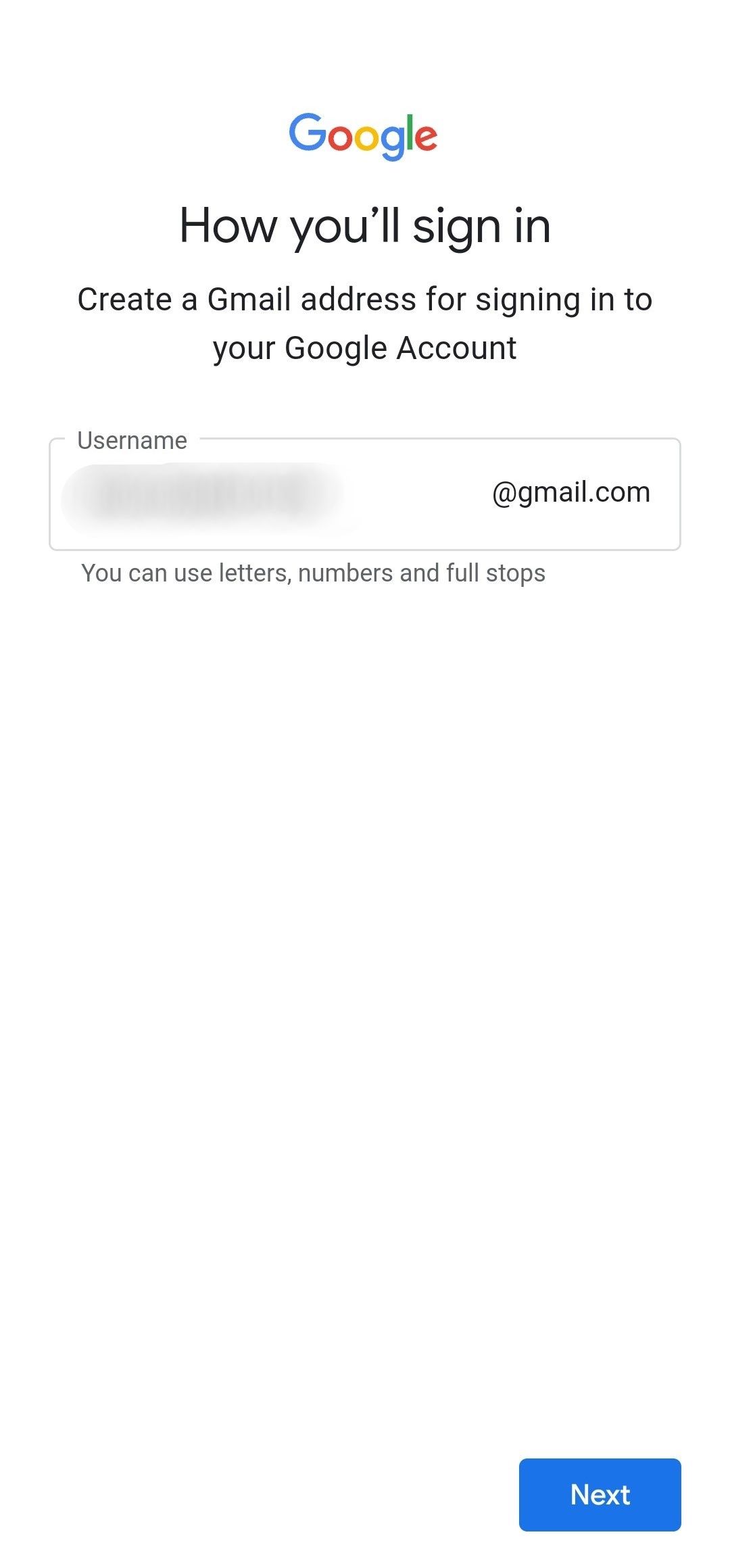 how do i make a google account without using a phone number